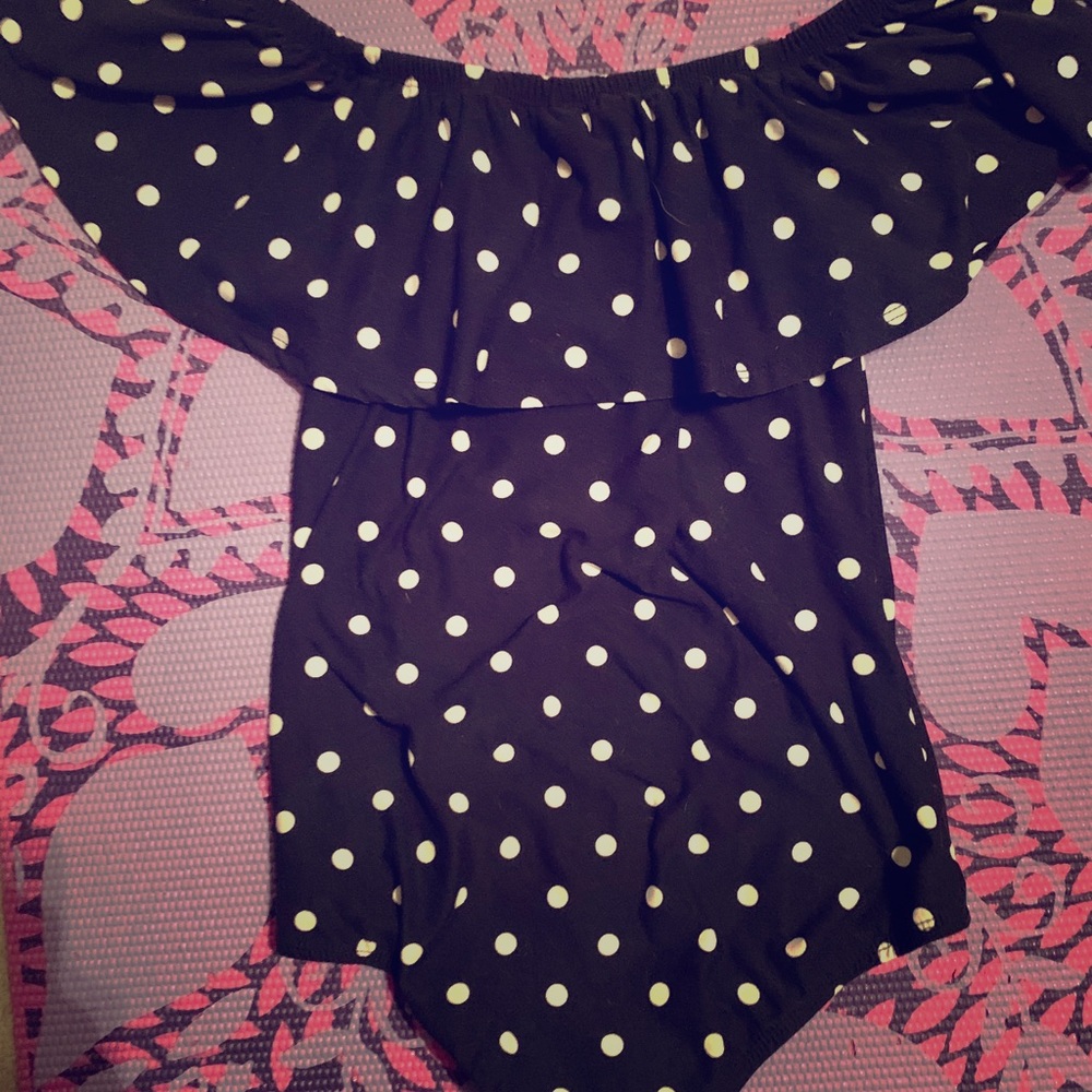 Polka dot bodysuit